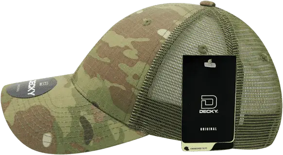 Decky 6305 Multicam Relaxed L/c Trucker Cap - Mcu Camo Olive - one Size Fits Most