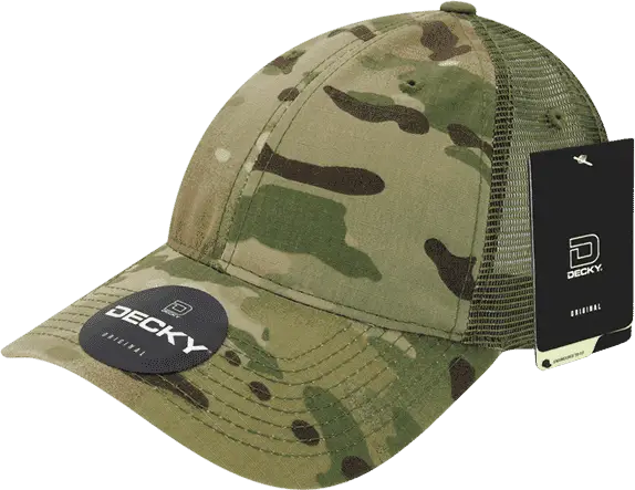 Decky 6305 Multicam Relaxed L/c Trucker Cap - Mcu Camo Olive - one Size Fits Most