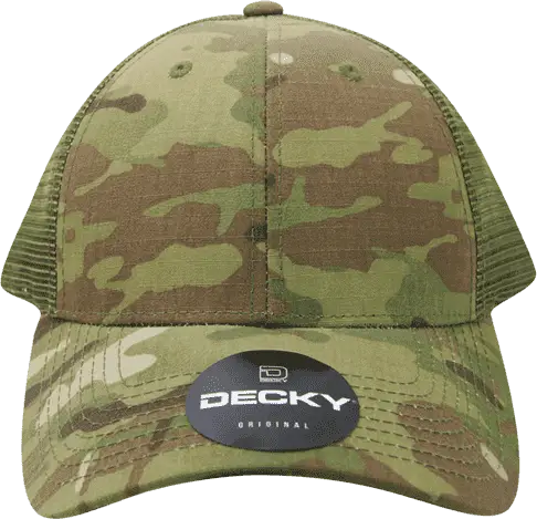Decky 6305 Multicam Relaxed L/c Trucker Cap - Mcu Camo Olive - one Size Fits Most