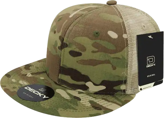 Decky 6307 Multicam H/c Trucker Cap Mcu Camo Khaki / one Size Fits Most