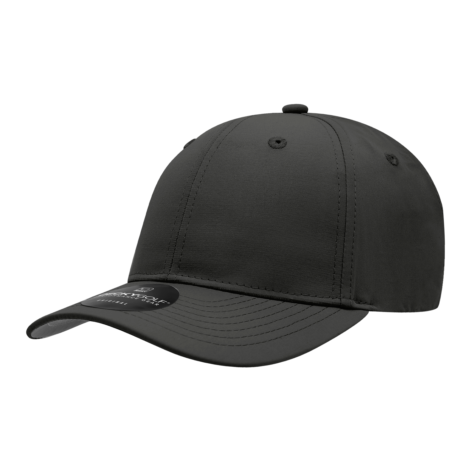 Decky 6401 Sleek H2o L/c Structured Cap - Black
