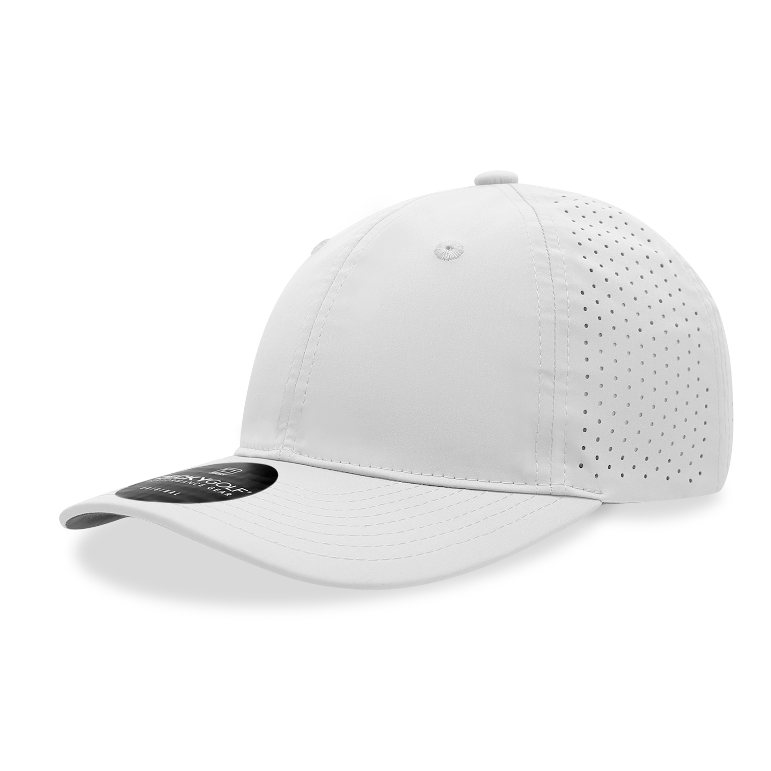 Decky 6413 6 Panel Relaxed Perforated Cap - White