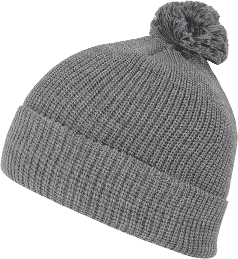 Decky 686 Pom Acrylic Beanie - Heather Gray