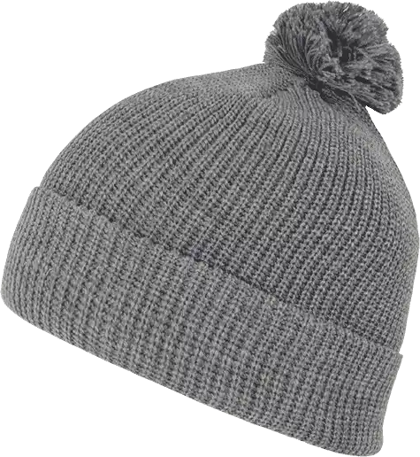 Decky 686 Pom Acrylic Beanie - Heather Gray - one Size Fits Most
