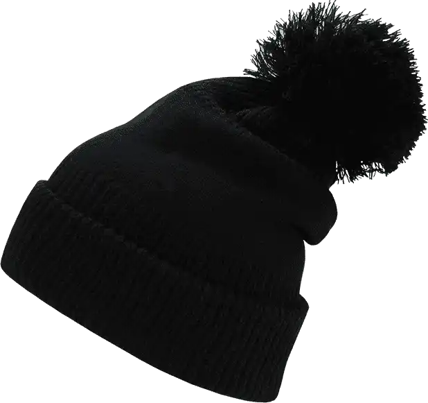 Decky 689 Giant Pom Beanie - Black - one Size Fits Most