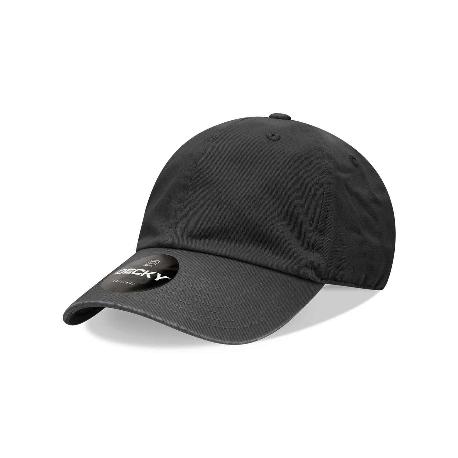Decky 7005 Kids Relaxed Washed Cotton Cap - Black