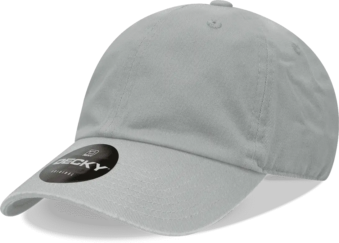 Decky 7005 Kids Relaxed Washed Cotton Cap - Gray