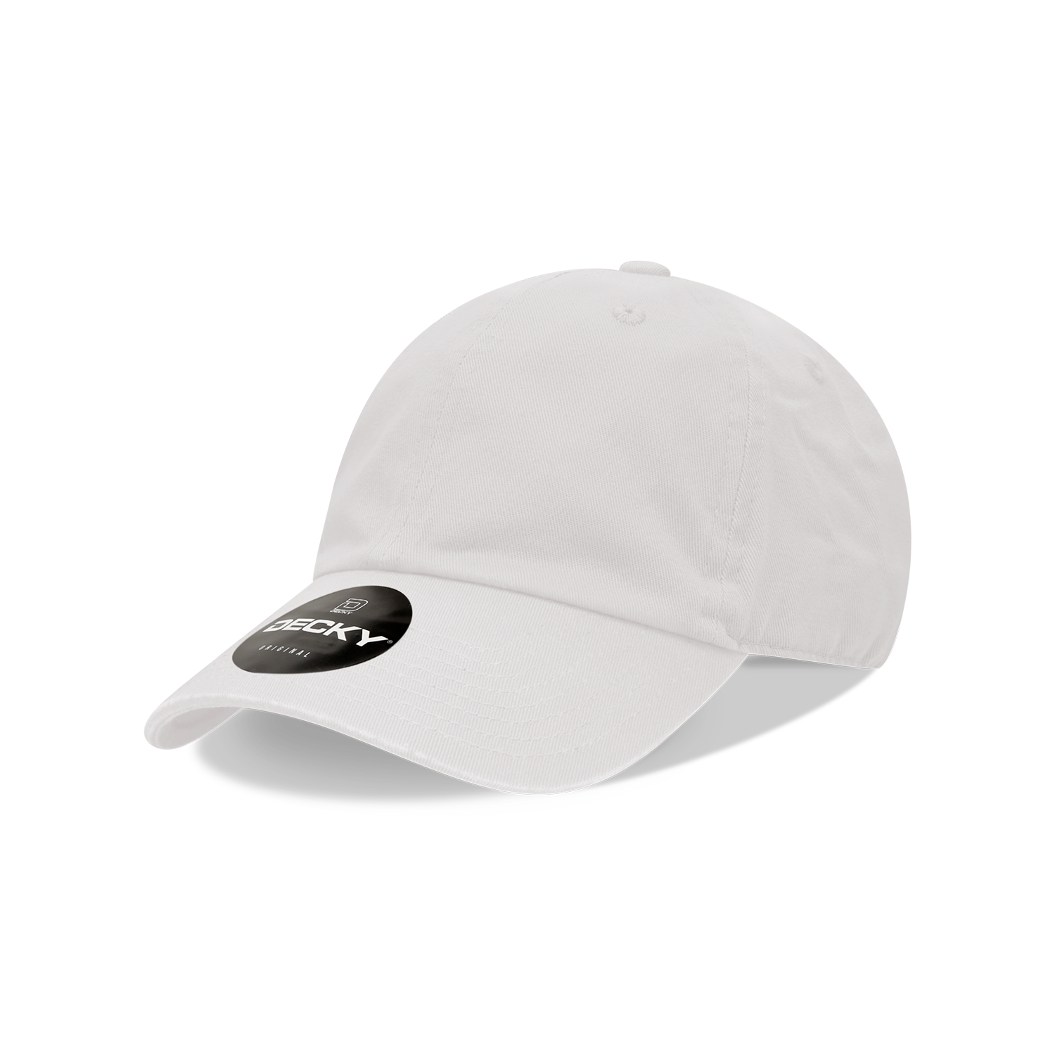 Decky 7005 Kids Relaxed Washed Cotton Cap - White