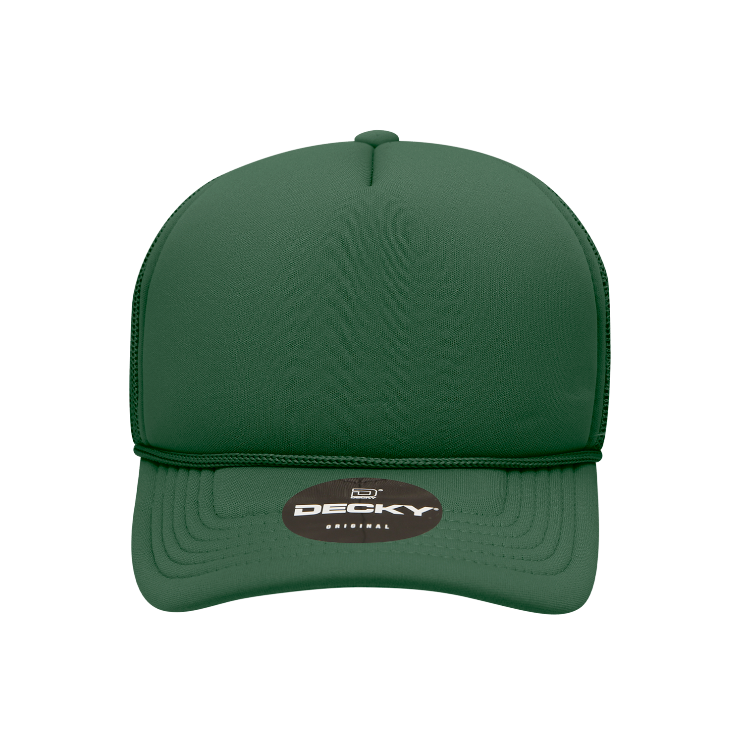Decky 7010 Youth 5 Panel Mid Profile Structured Foam Trucker - Forest