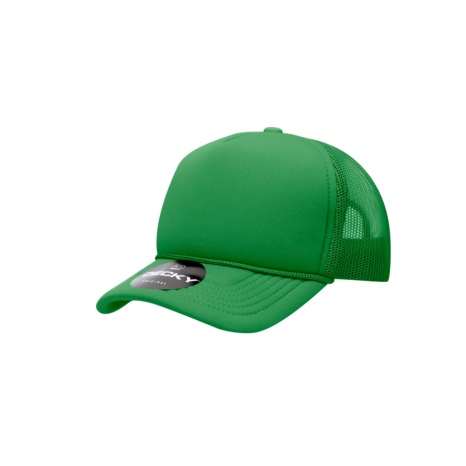 Decky 7010 Youth 5 Panel Mid Profile Structured Foam Trucker - Kelly