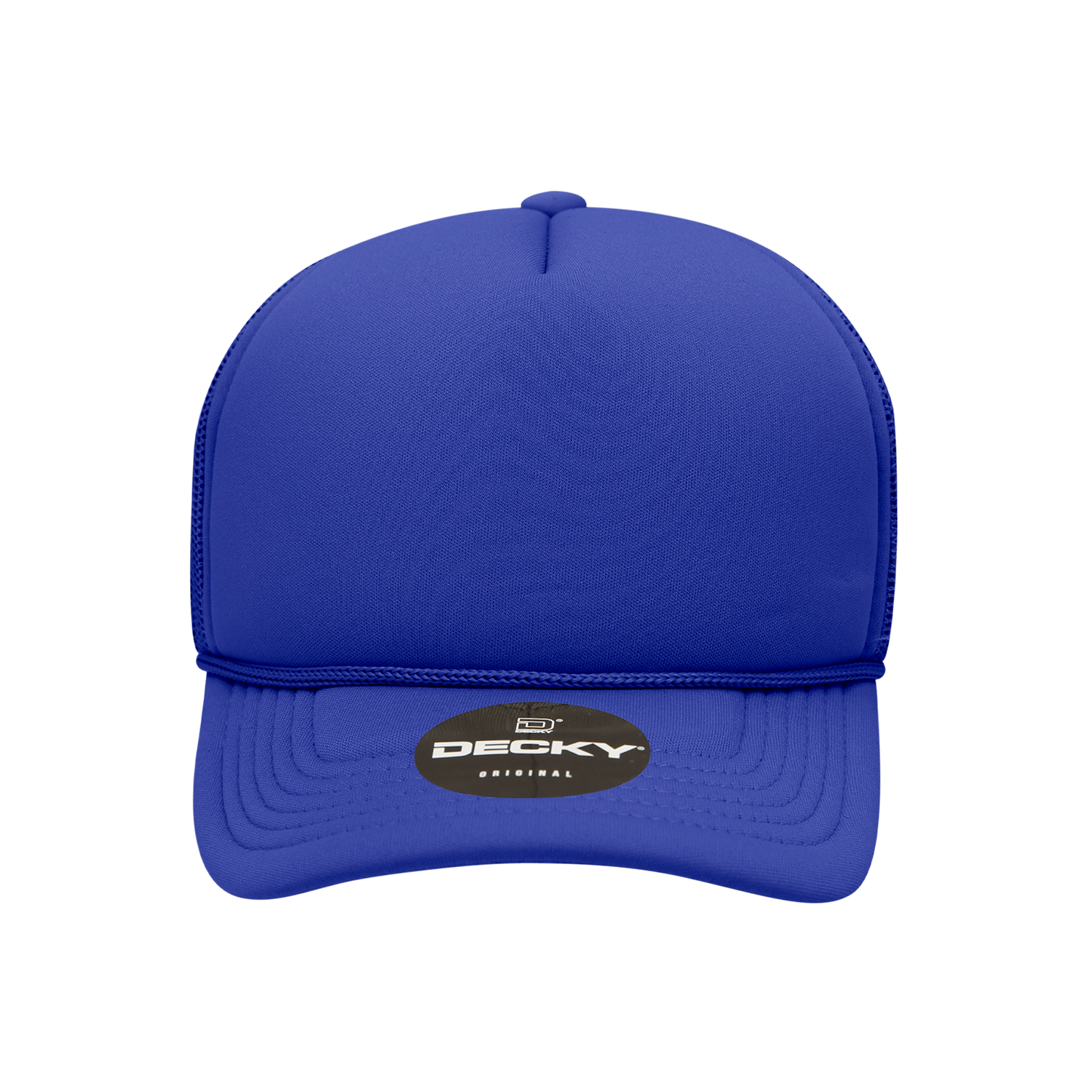 Decky 7010 Youth 5 Panel Mid Profile Structured Foam Trucker - Royal