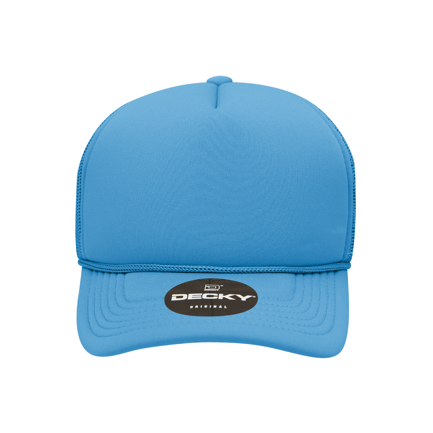 Decky 7010 Youth 5 Panel Mid Profile Structured Foam Trucker - Sky