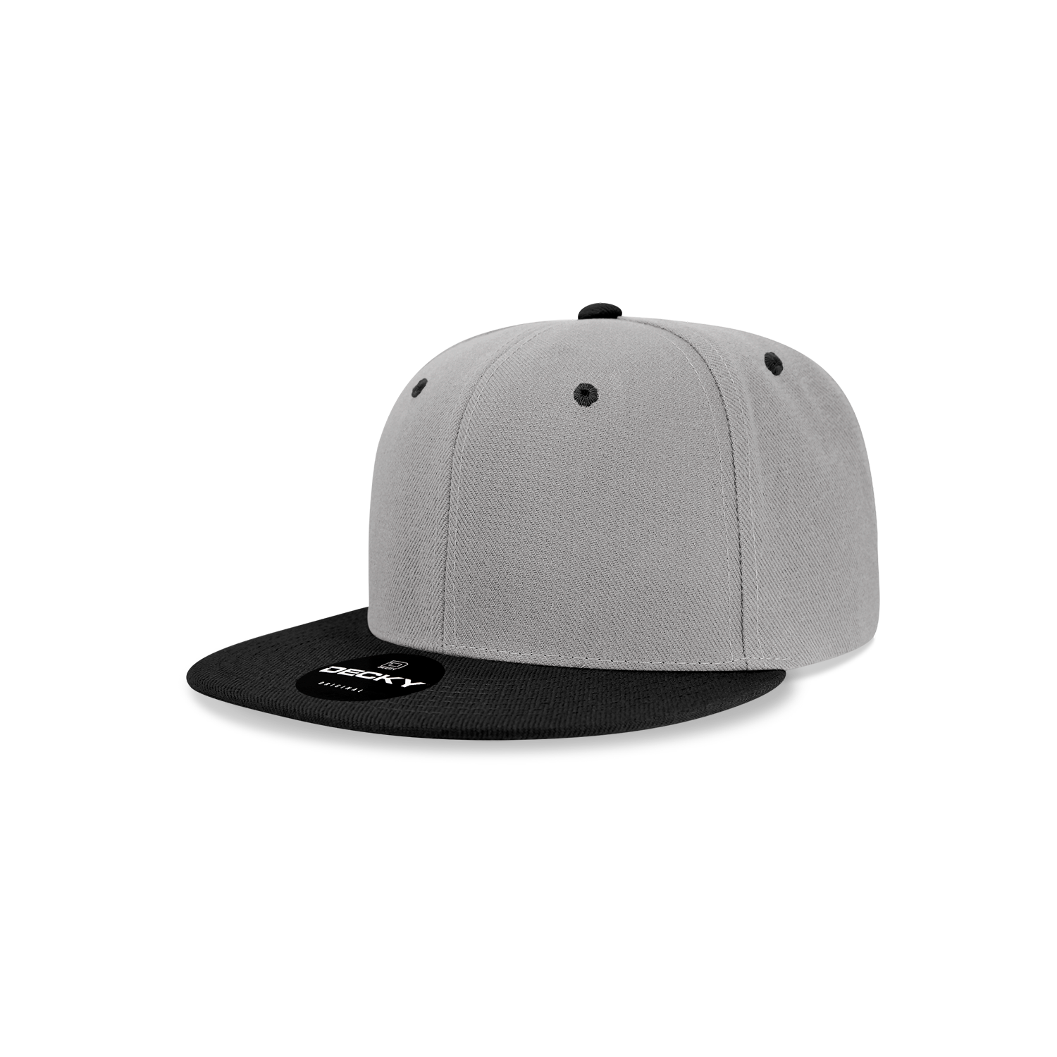 Decky 7011 Youth Snapback Cap - Grey Black