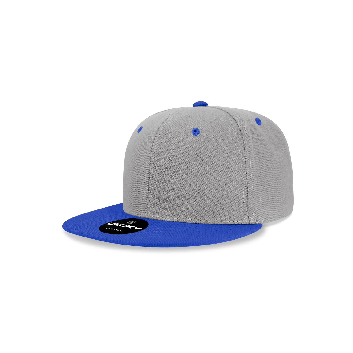 Decky 7011 Youth Snapback Cap - Grey Royal
