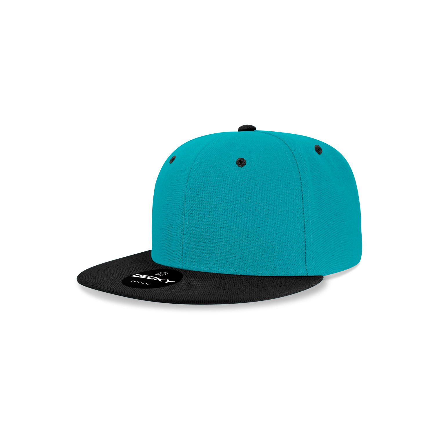 Decky 7011 Youth Snapback Cap - Teal Black