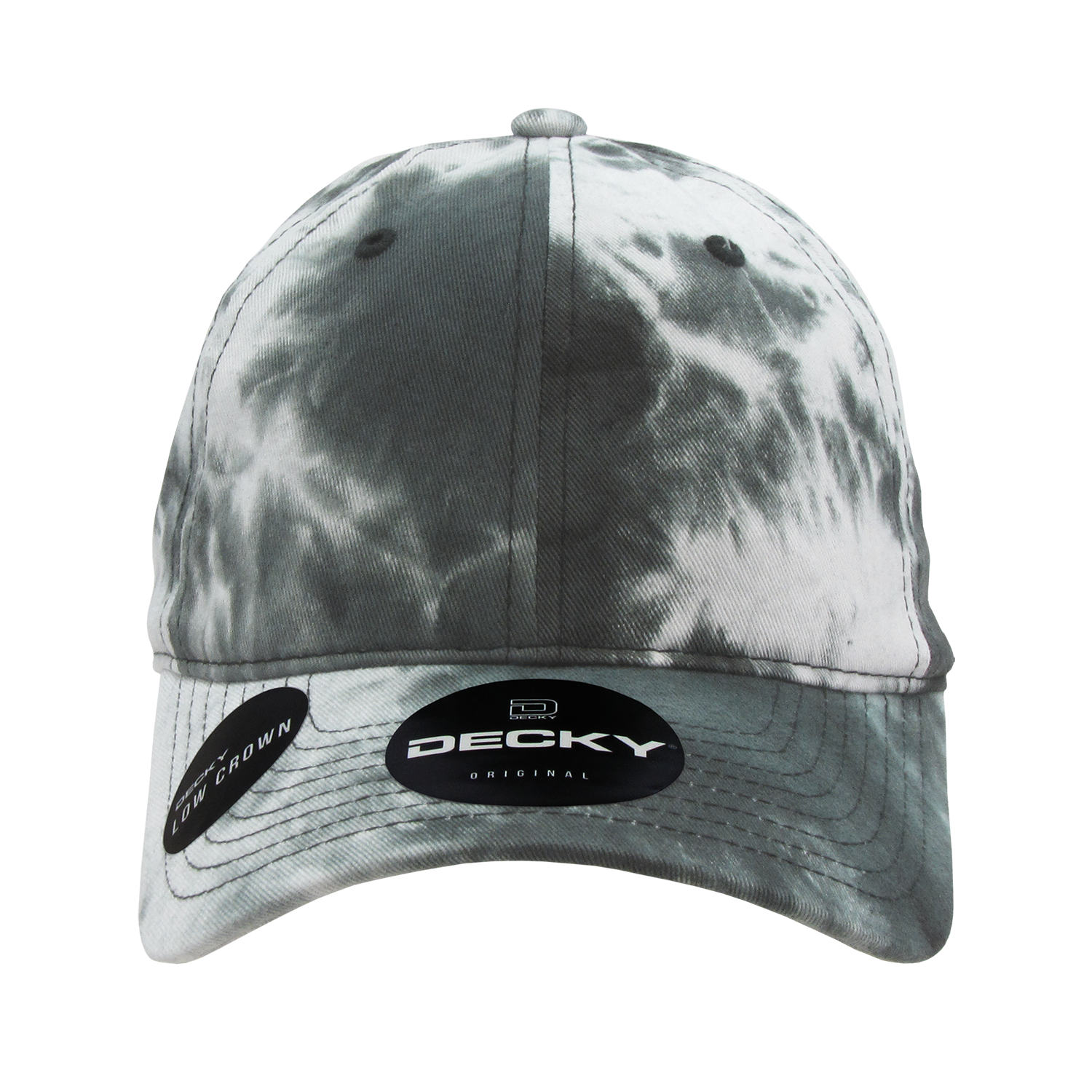 Decky 7205 Tie Dye Relaxed Cotton Cap - Black