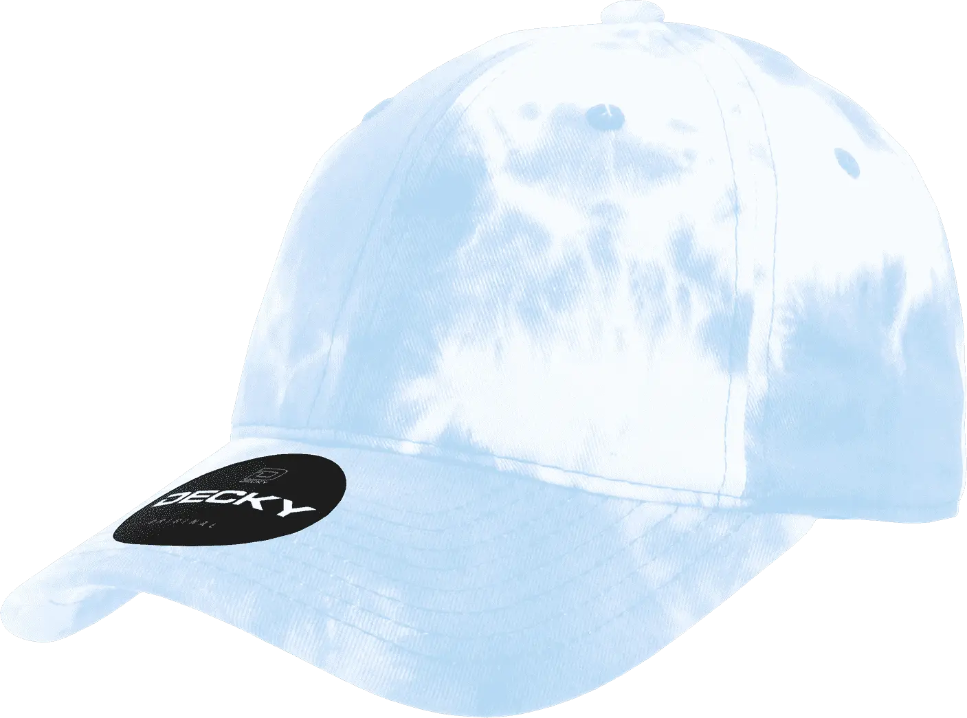 Decky 7205 Tie Dye Relaxed Cotton Cap - Blue