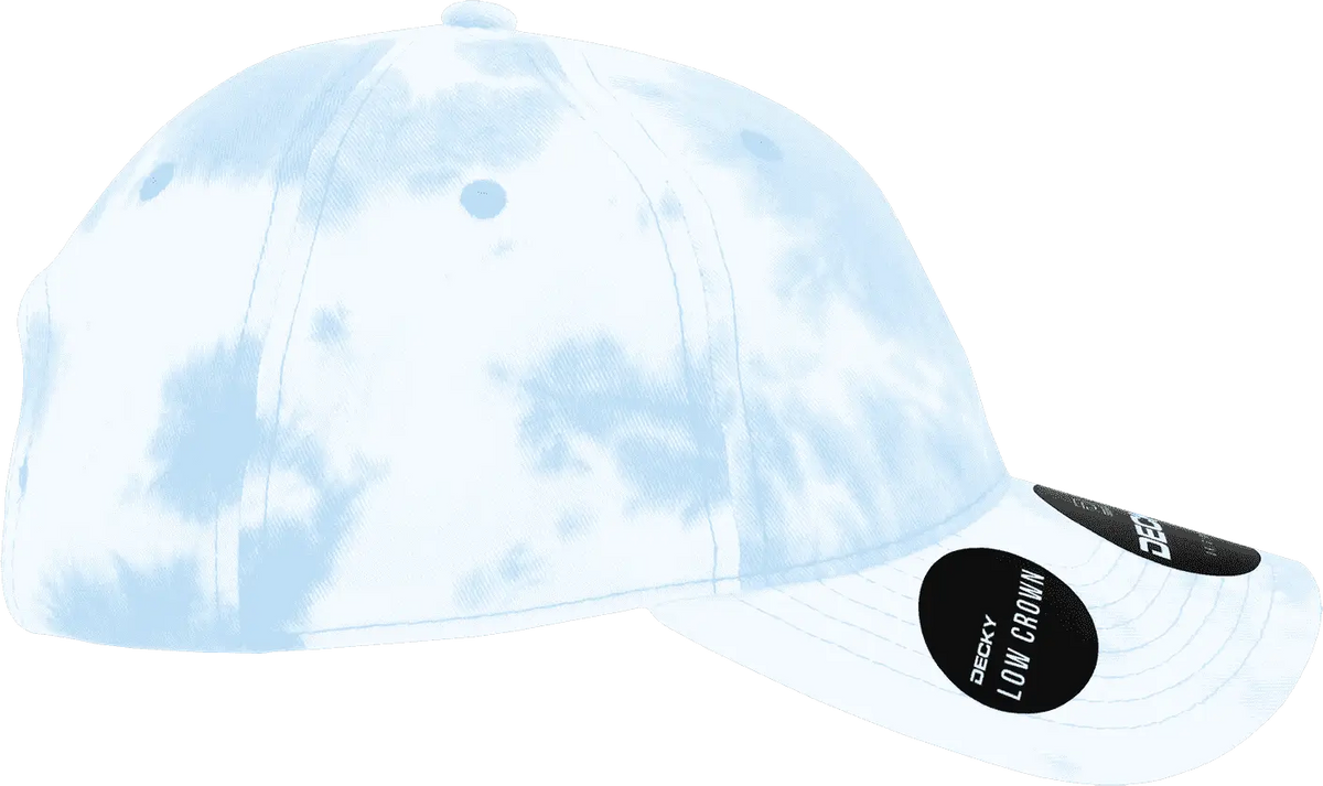 Decky 7205 Tie Dye Relaxed Cotton Cap - Blue