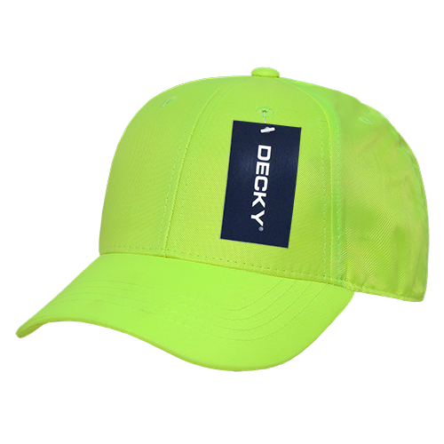 Decky 761 6 Panel Neon Cap - Green