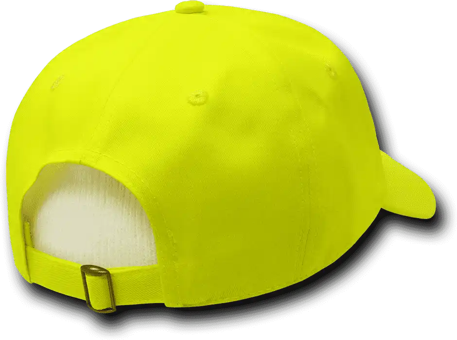Decky 761 6 Panel Neon Cap - Yellow - one Size Fits Most