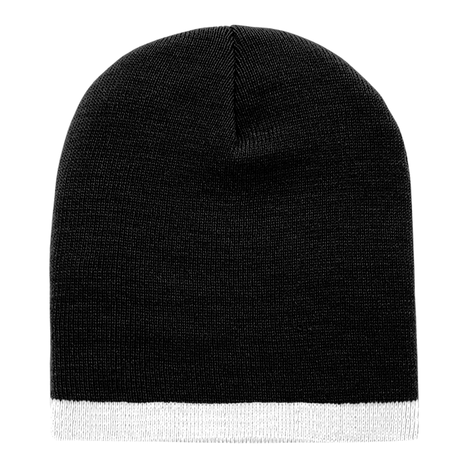 Decky 8007 Acrylic/polyester Striped Short Beanie - Black White