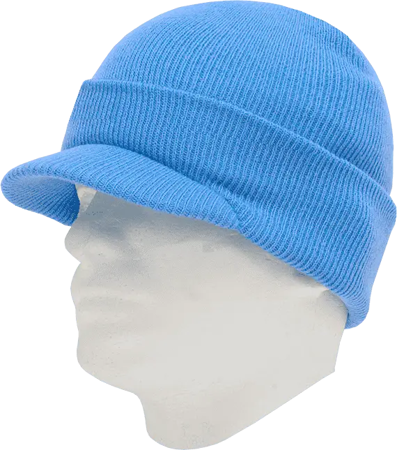 Decky 8009 Jeep Beanie with Visor - Sky