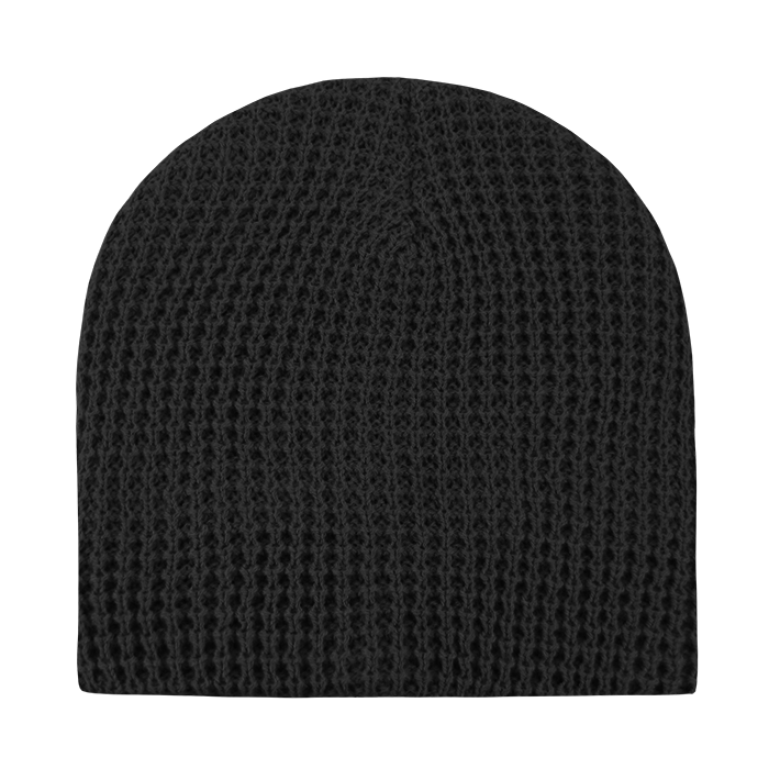 Decky 8011 Waffle Beanie - Black