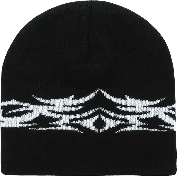 Decky 8012 Tribal Beanie - Black White - one Size Fits Most