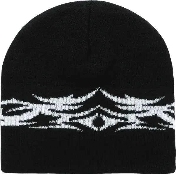 Decky 8012 Tribal Beanie - Black White - one Size Fits Most