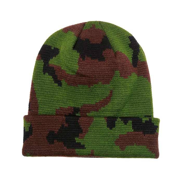 Decky 8030 Camo Long Beanie - Woodland