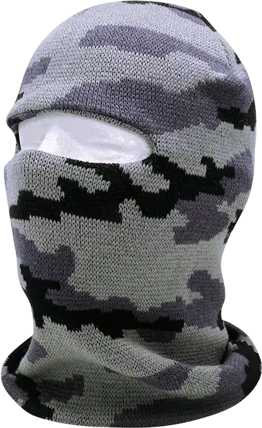 Decky 8033 Camo Face Mask 1 Hole Beanie - Urban