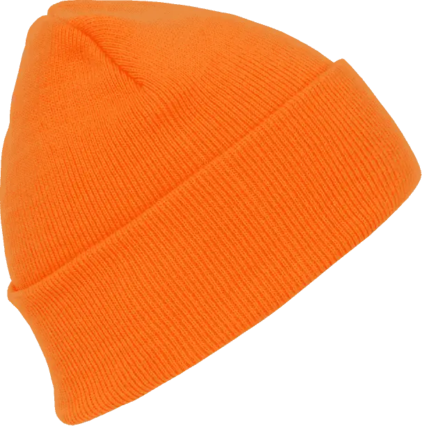 Decky 813 Neon Acrylic Beanie (long) - Orange