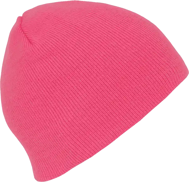 Decky 814 Neon Acrylic Short Beanie - Pink - one Size Fits Most