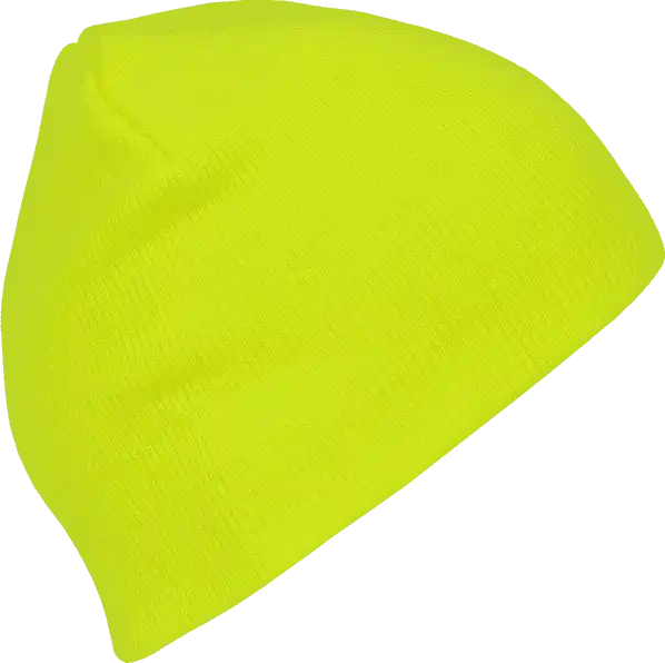 Decky 814 Neon Acrylic Short Beanie - Yellow - one Size Fits Most