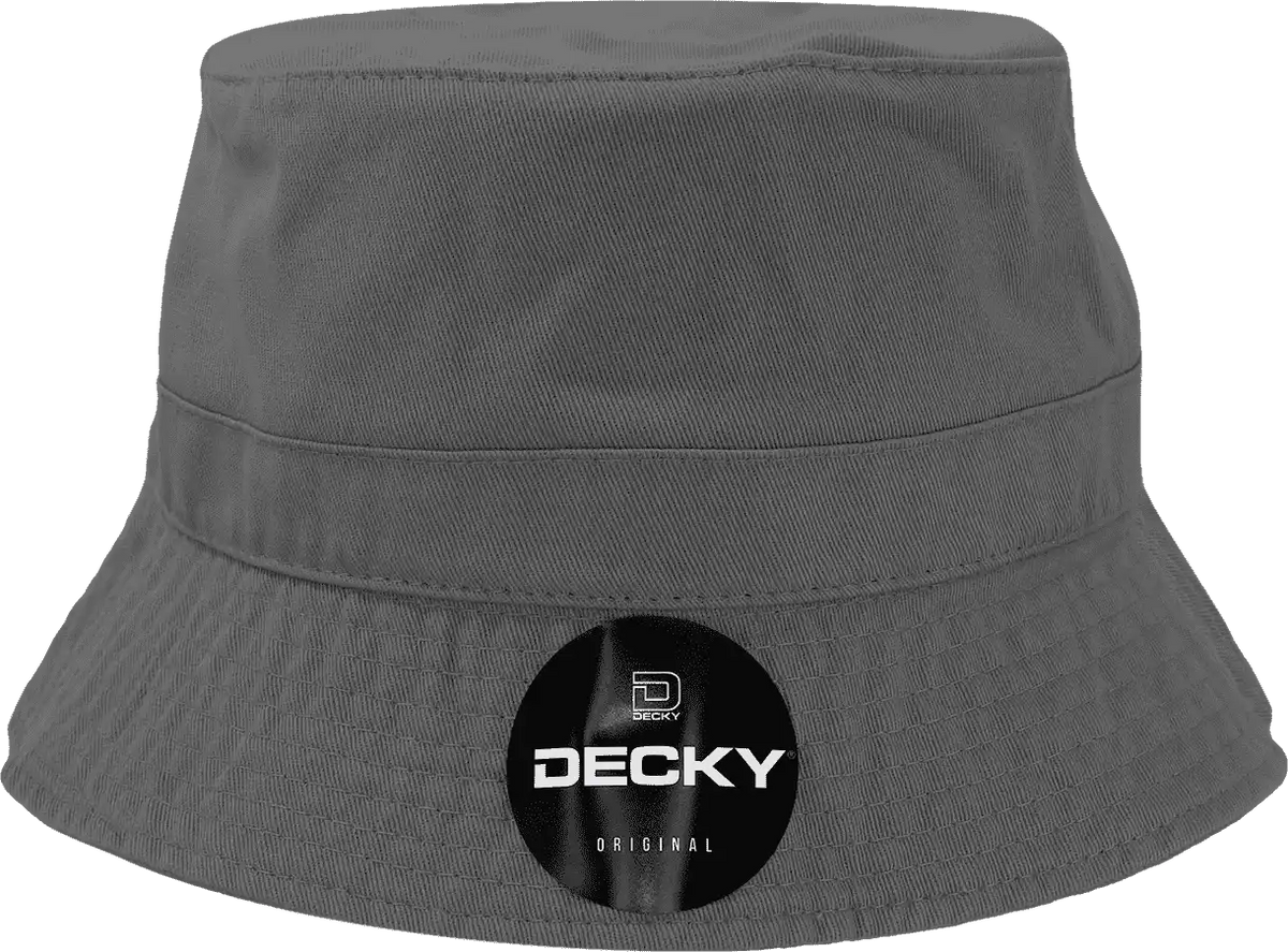 Decky 961 Polo Bucket Hat - Charcoal - Dark Gray / S/m