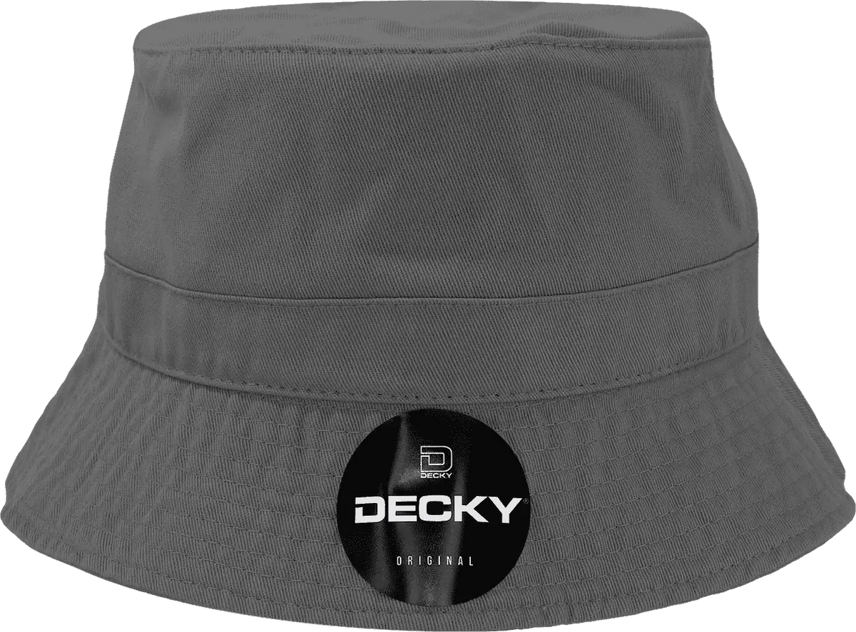 Decky 961 Polo Bucket Hat - Charcoal