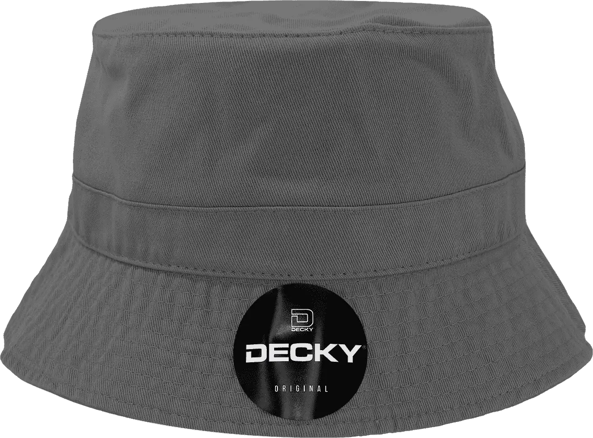 Decky 961 Polo Bucket Hat - Charcoal