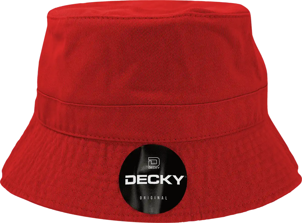 Decky 961 Polo Bucket Hat - Red - S/m