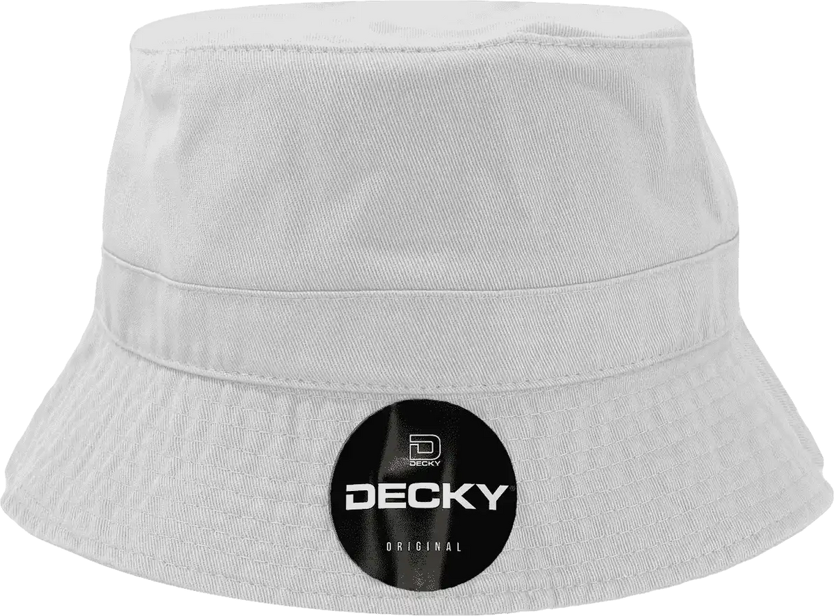 Decky 961 Polo Bucket Hat - White - S/m
