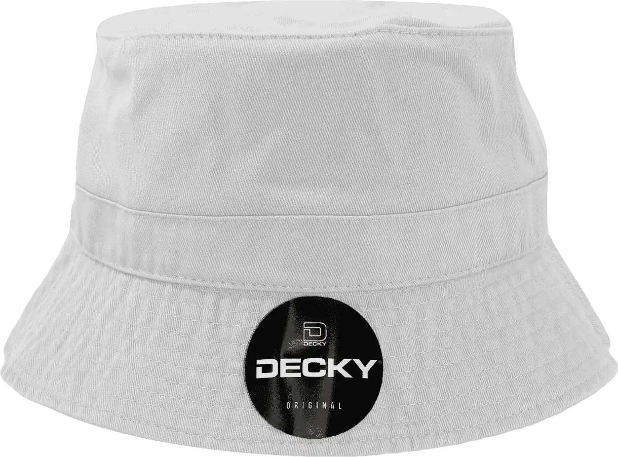 Decky 961 Polo Bucket Hat - White - S/m