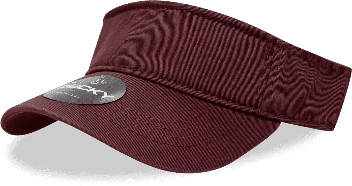 Decky 962 Polo Visor - Maroon - one Size Fits Most