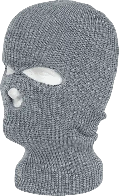 Decky 970 Face Mask 3 Holes Beanie - Heather Gray - one Size Fits Most