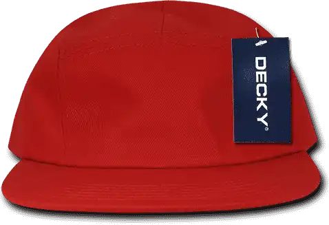 Decky 985 5 Panel Racer Cap - Red - one Size Fits Most