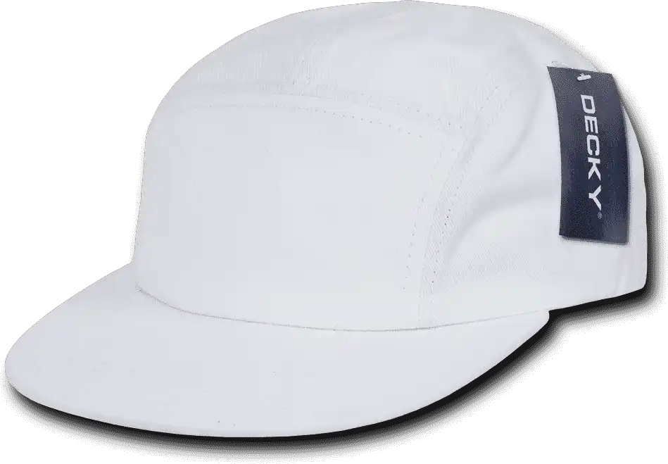 Decky 985 5 Panel Racer Cap - White - one Size Fits Most