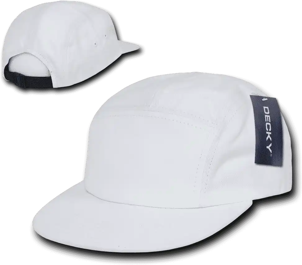 Decky 985 5 Panel Racer Cap - White - one Size Fits Most