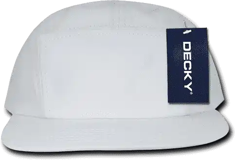Decky 985 5 Panel Racer Cap - White - one Size Fits Most