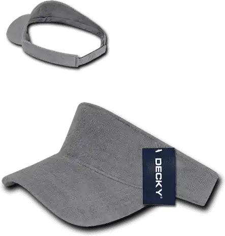 Decky 996 Terry Visor - Gray - one Size Fits Most