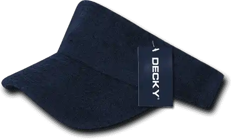 Decky 996 Terry Visor Navy / one Size Fits Most