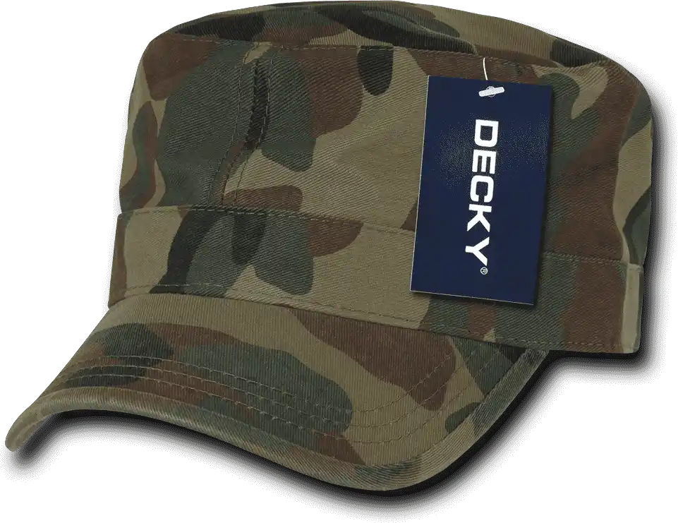 Decky Grm Washed Gi Cap - Woodland Camo - one Size Fits Most