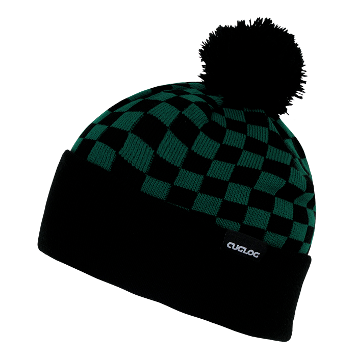 Decky K019 Changbai Checker Beanie - Kelly Black